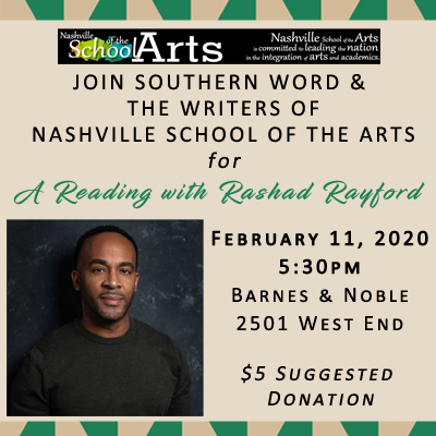 A Reading With Rashad Rayford Southern Word